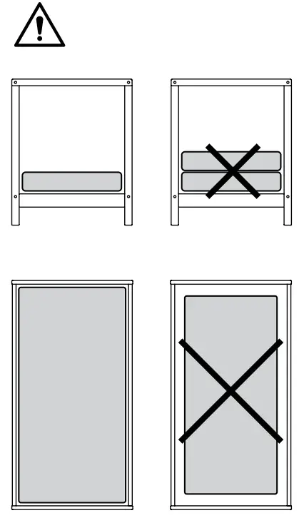IKEA 003.364.13 PELLEPLUTT Foam Mattress for Cot