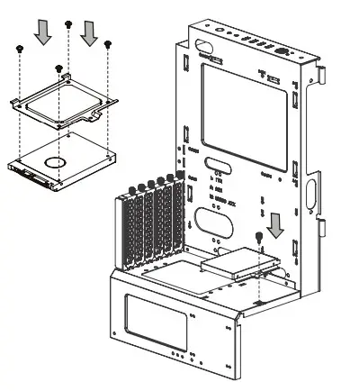 thermaltake DistroCase 350P Mid Tower Chassis - HDD installation 3