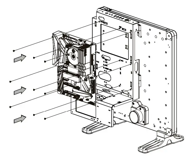 thermaltake DistroCase 350P Mid Tower Chassis - Motherboard Installation