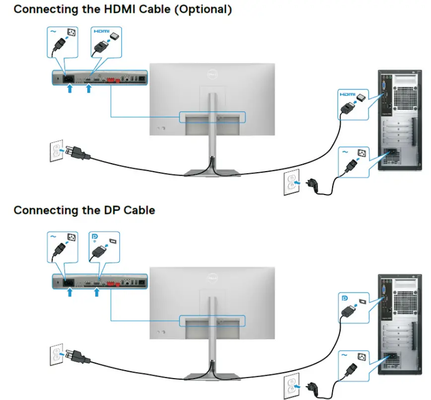 DELL U2722DE 27 Inch 16 9 IPS Monitor - Diagram 1