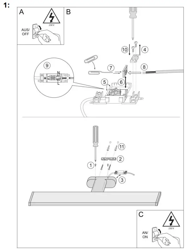 SEBSON LED Spiegellamp 60cm - fig 1