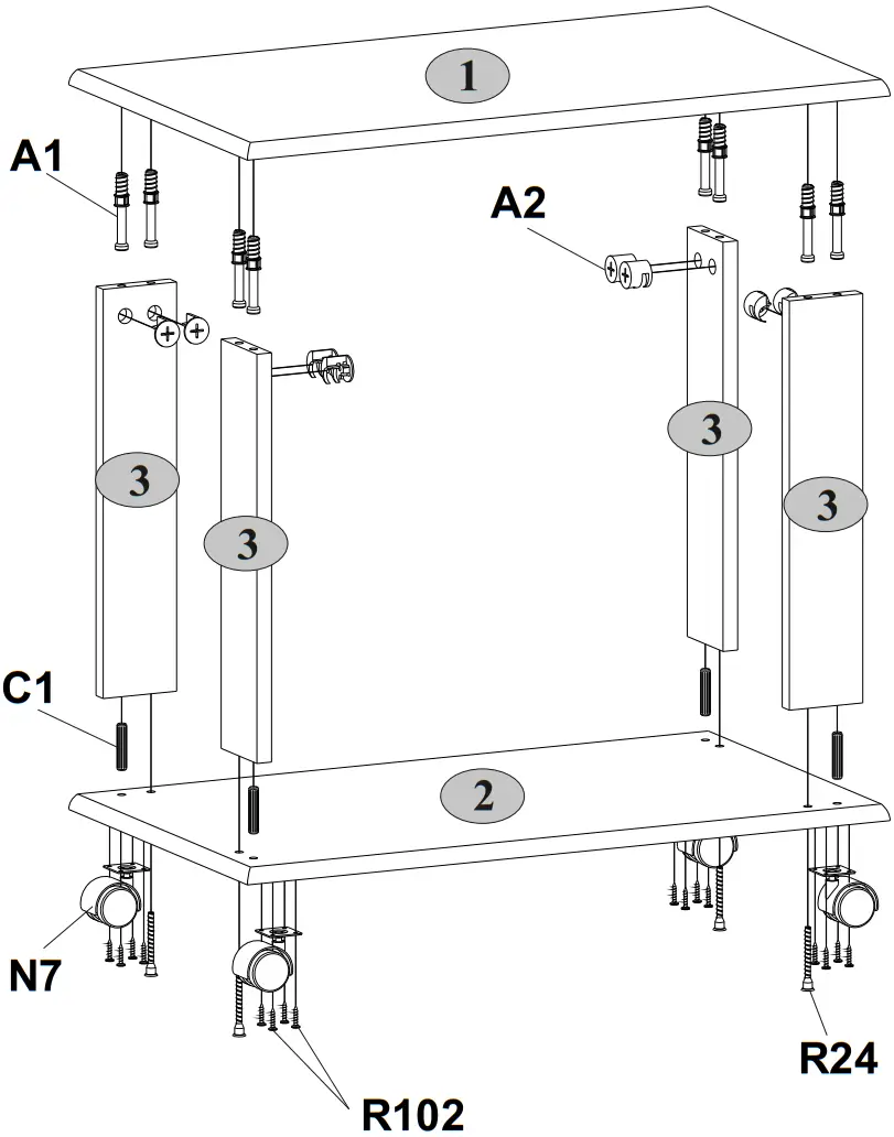 anrex 657151 MONAKO Couch Table A3