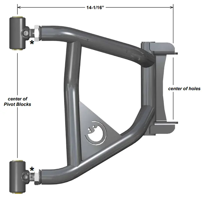 SUPERATV 570 Rear High Clearance A Arms - Fig 1