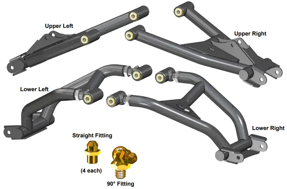 SUPERATV 570 Rear High Clearance A Arms