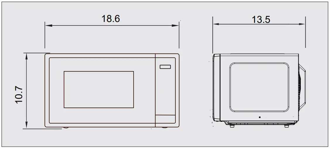 Magic Chef HMM990ST2 0.9 Cu. Ft. Countertop Microwave Oven - Fig 2