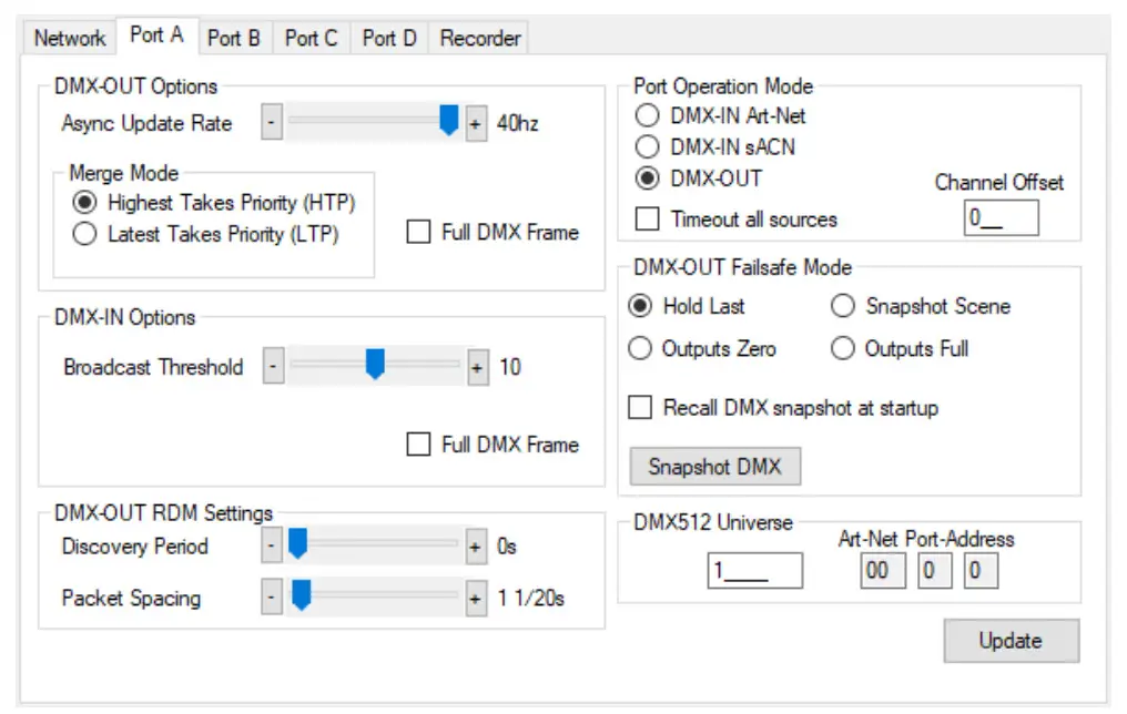 DMXking eDMX4 PRO ISODIN Interface - Figure 5