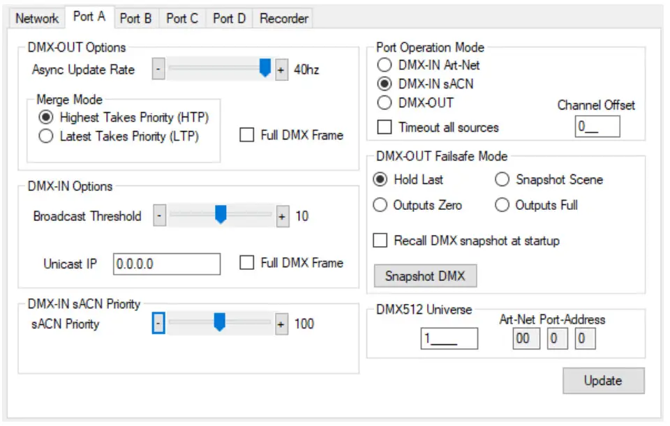 DMXking eDMX4 PRO ISODIN Interface - Figure 6