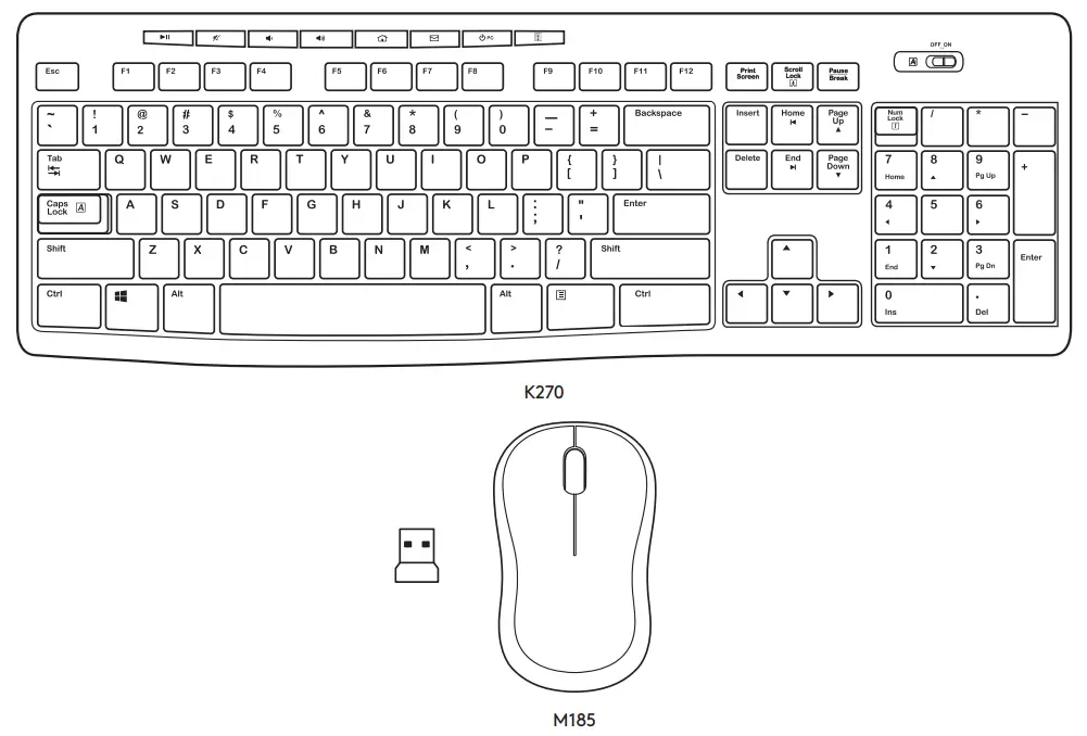 logitech MK270 Wireless Combo