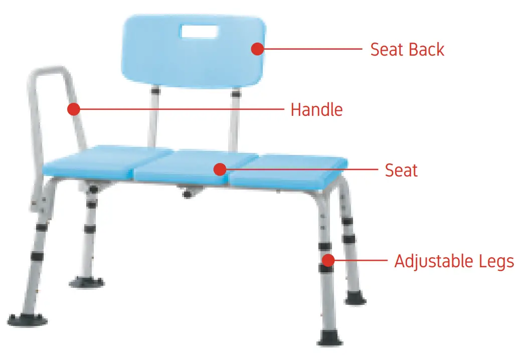 Lifestyle B3300 Transfer Bench fig 3