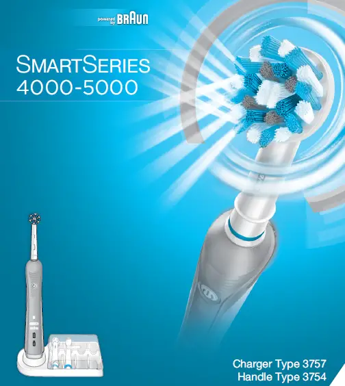Braun Oral-b Pro 5000 Smart Series Power Rechargeable Electric Toothbrush User Manual Braun Oral-b Pro 5000 Smart Series Power Rechargeable Electric Toothbrush User Manual