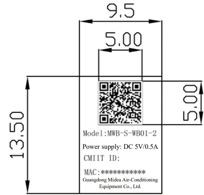 Midea MWB-S-WB01-2 Bluetooth and 2.4GHz WiFi Dual Band Communication Module - Figure 5