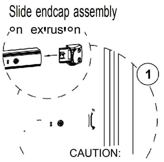 Slide endcap assembly