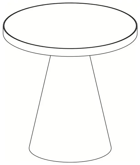 kogan MBSOLIMSTBA Matt Blatt Soli Side Table