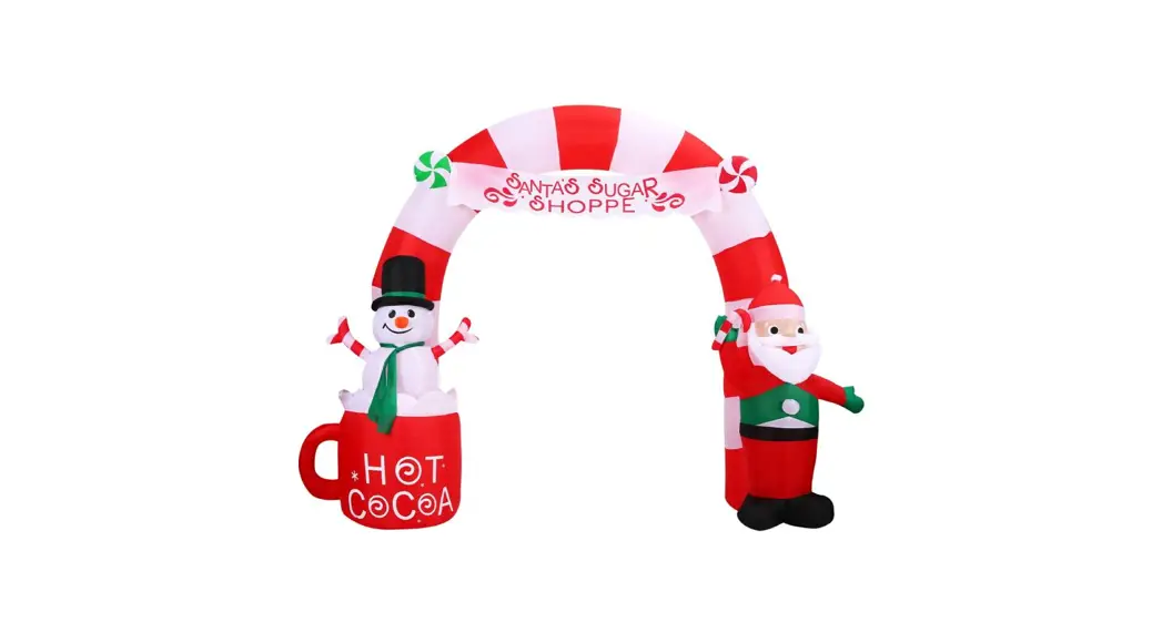 Christmas Time 9' Inflatable Candycane Arch With Lights User Manual