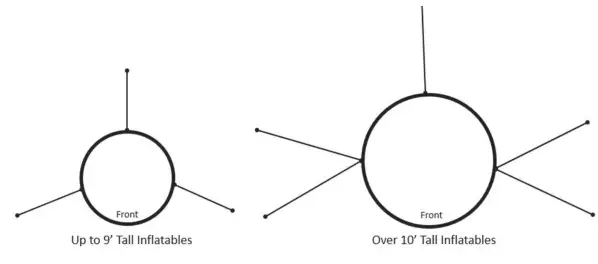 Christmas Time 9' Inflatable Candycane Arch with Lights - Figure 5