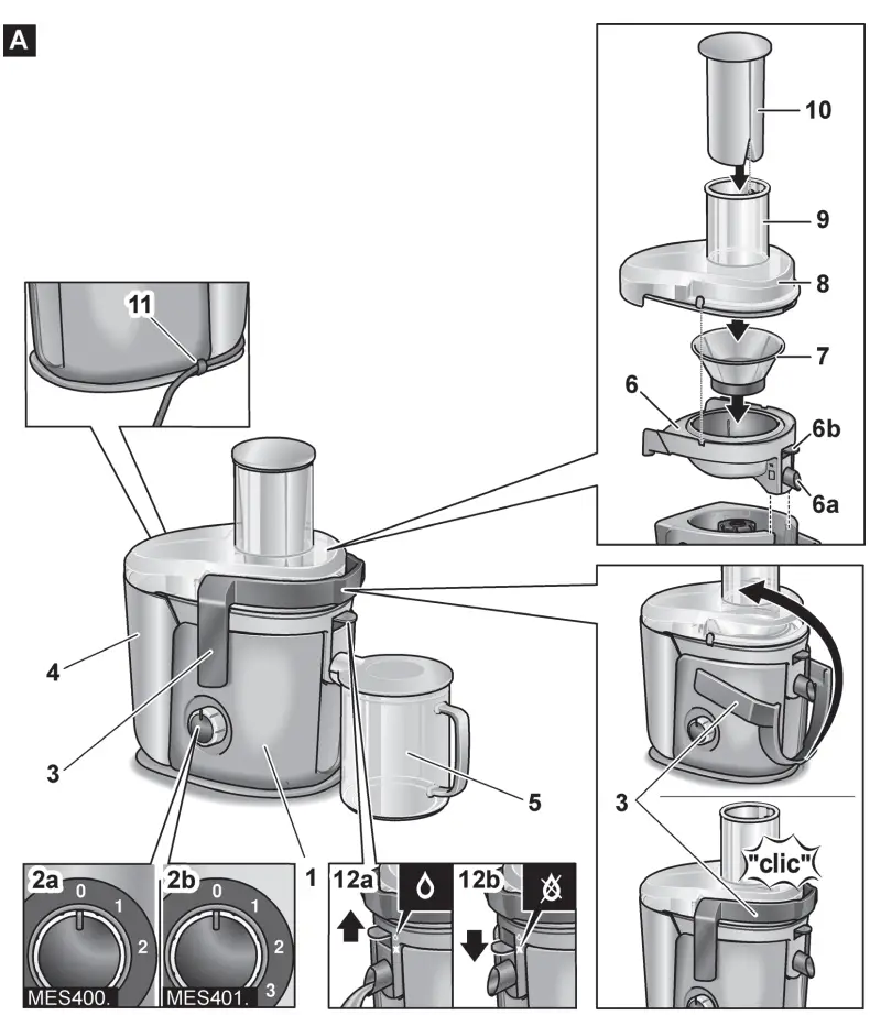 BOSCH MES4 Centrifugal Juicer fig 1