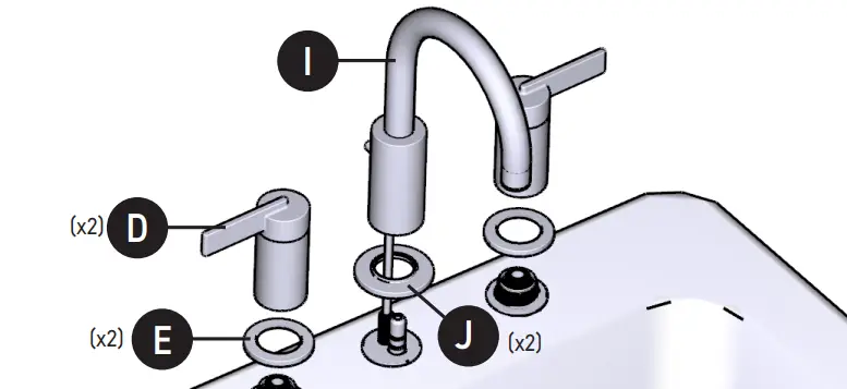 MOEN Two Handle Faucet - figure 2