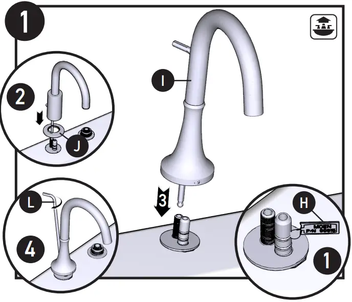 MOEN Two Handle Faucet - figure 5