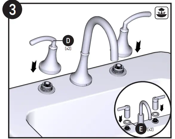 MOEN Two Handle Faucet - figure 7
