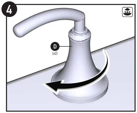 MOEN Two Handle Faucet - figure 8