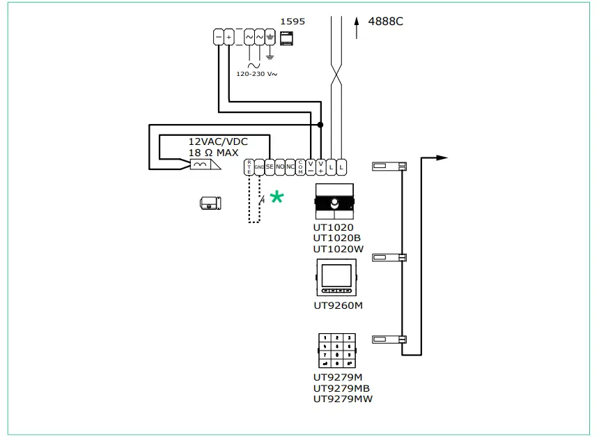 COMELIT 4888C Simplebus 2 Mixer, Power Supply Unit fig 19