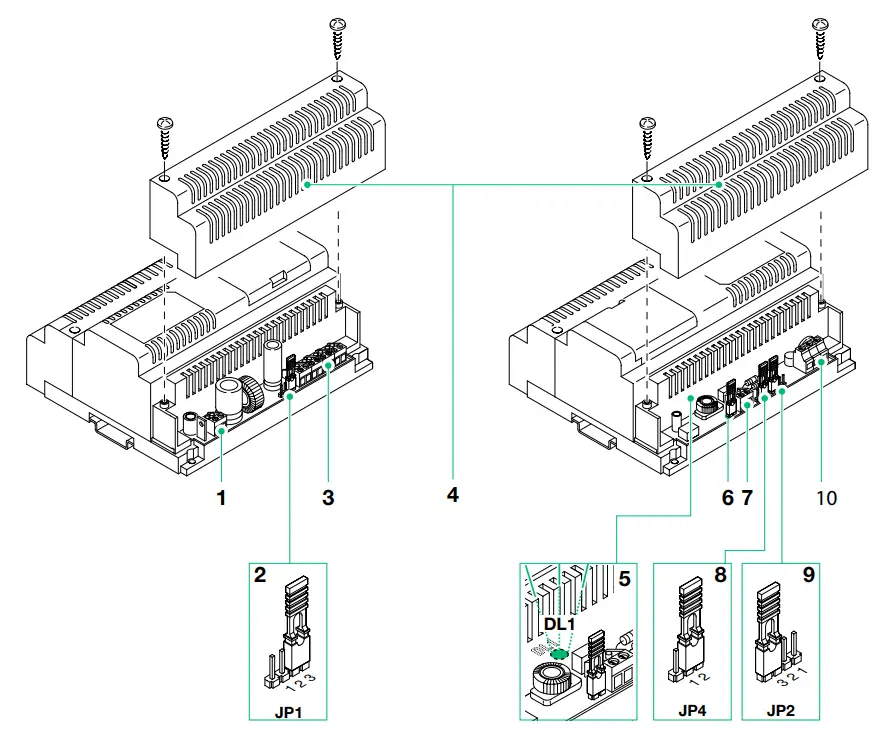 COMELIT 4888C Simplebus 2 Mixer, Power Supply Unit fig 2