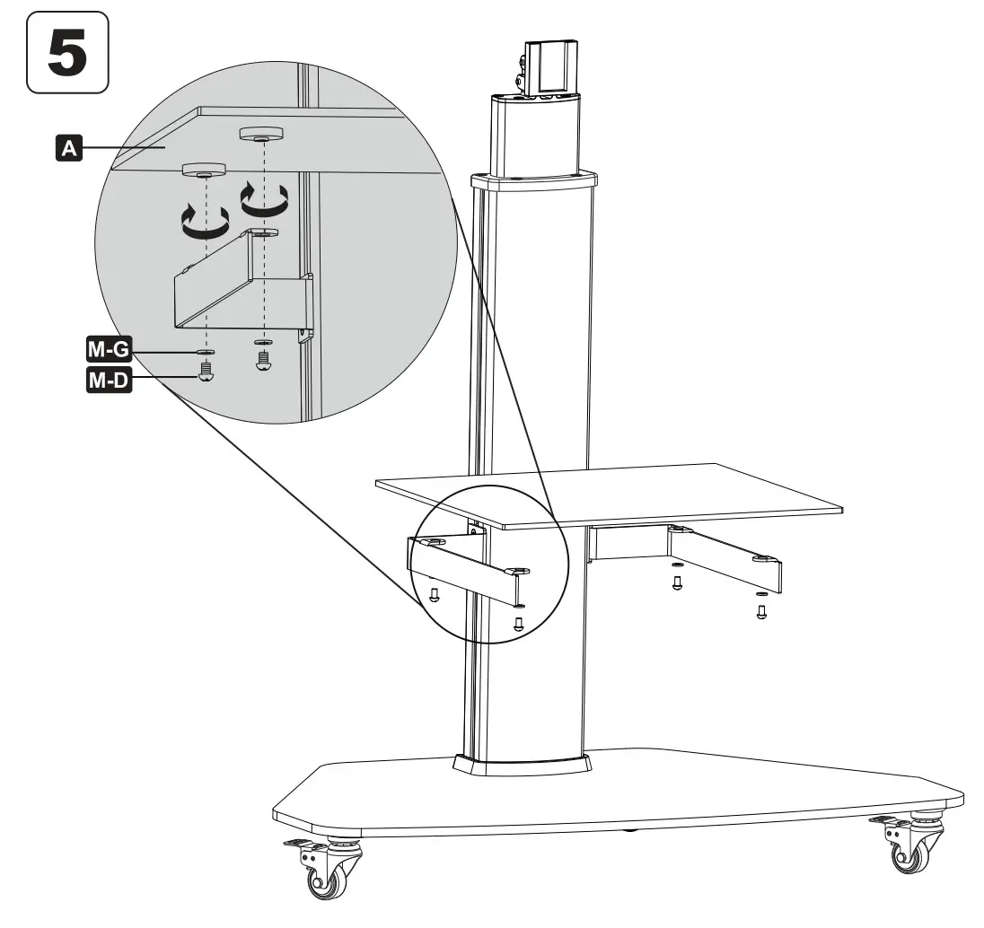 tripplite DMCS3255SG62 Premier Rolling TV Monitor - Figure 5