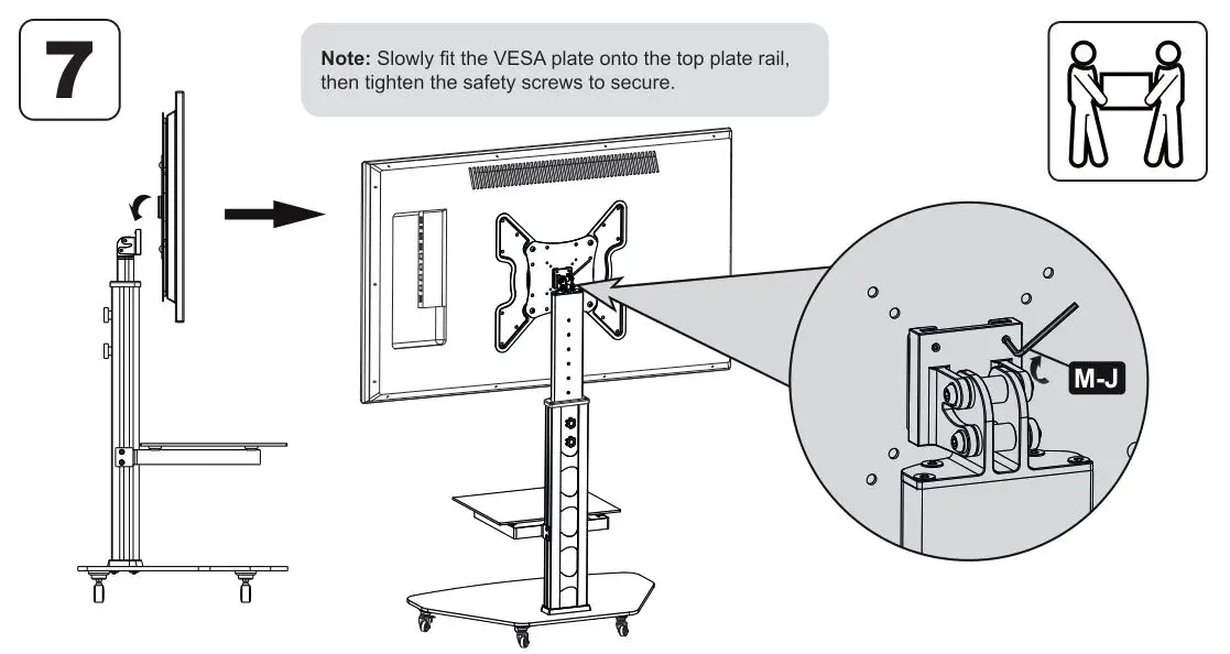 tripplite DMCS3255SG62 Premier Rolling TV Monitor - Figure 7