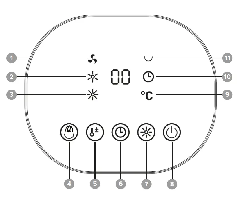 teesa TSA8052 Fan Tower Heater 1