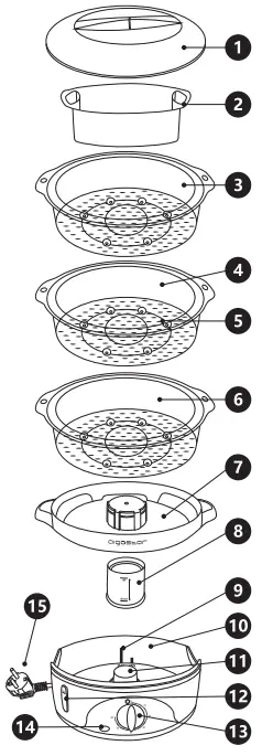 aigostar-300005LNR-Food-Steamer-fig-2