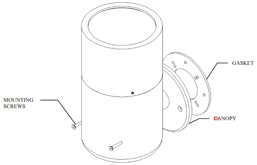 HYDREL OXFORD Series Outdoor LED Wall Mounted Luminaire - MOUNTING AND LAMPING