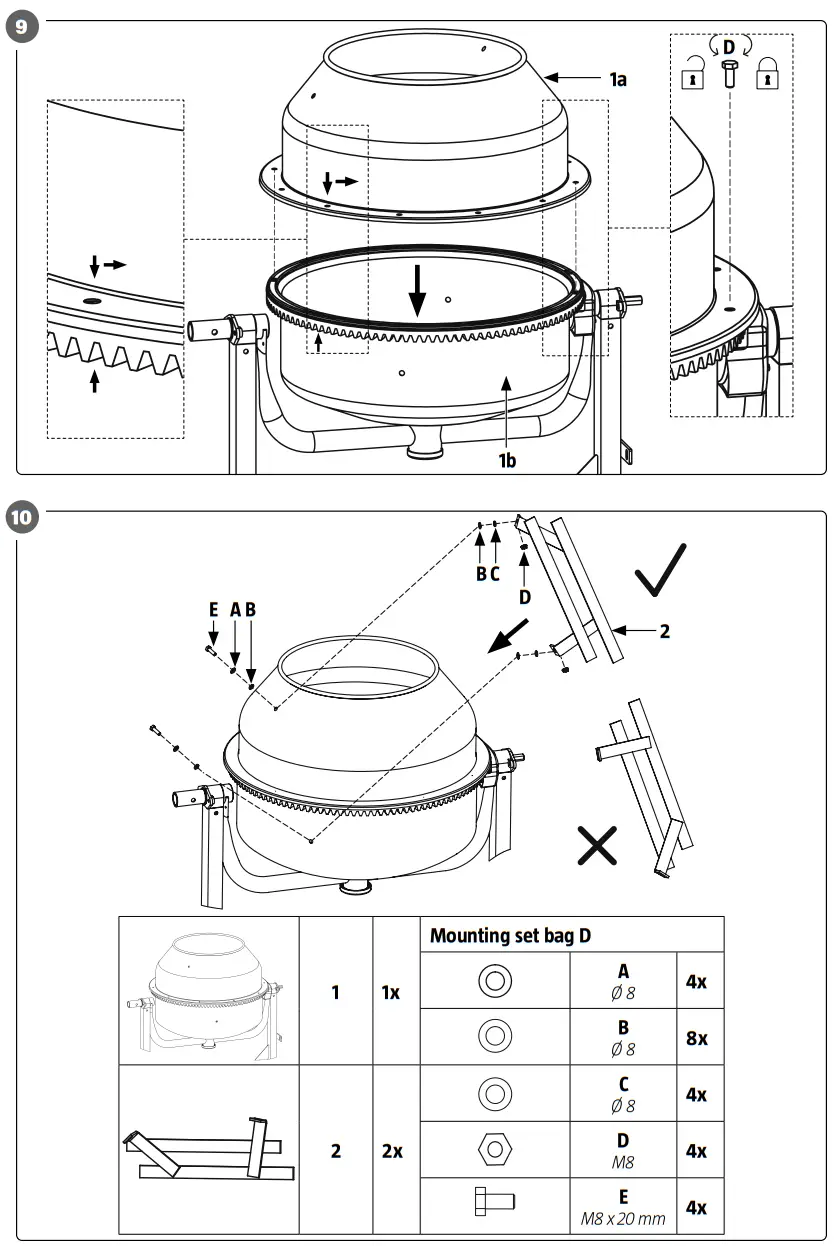 MEEC TOOLS 024342 Concrete Mixer - fig 6