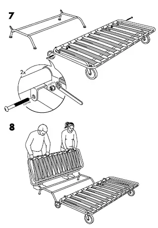 IKEA PS SOFA BED FRAME 5