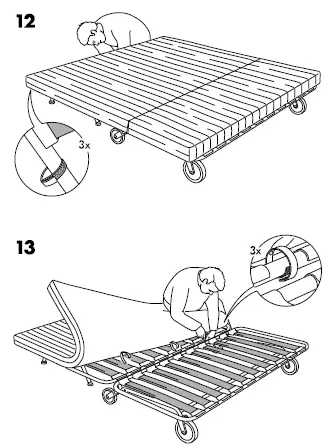 IKEA PS SOFA BED FRAME 6