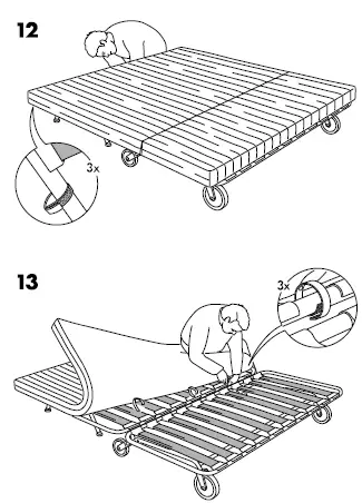 IKEA PS SOFA BED FRAME 8