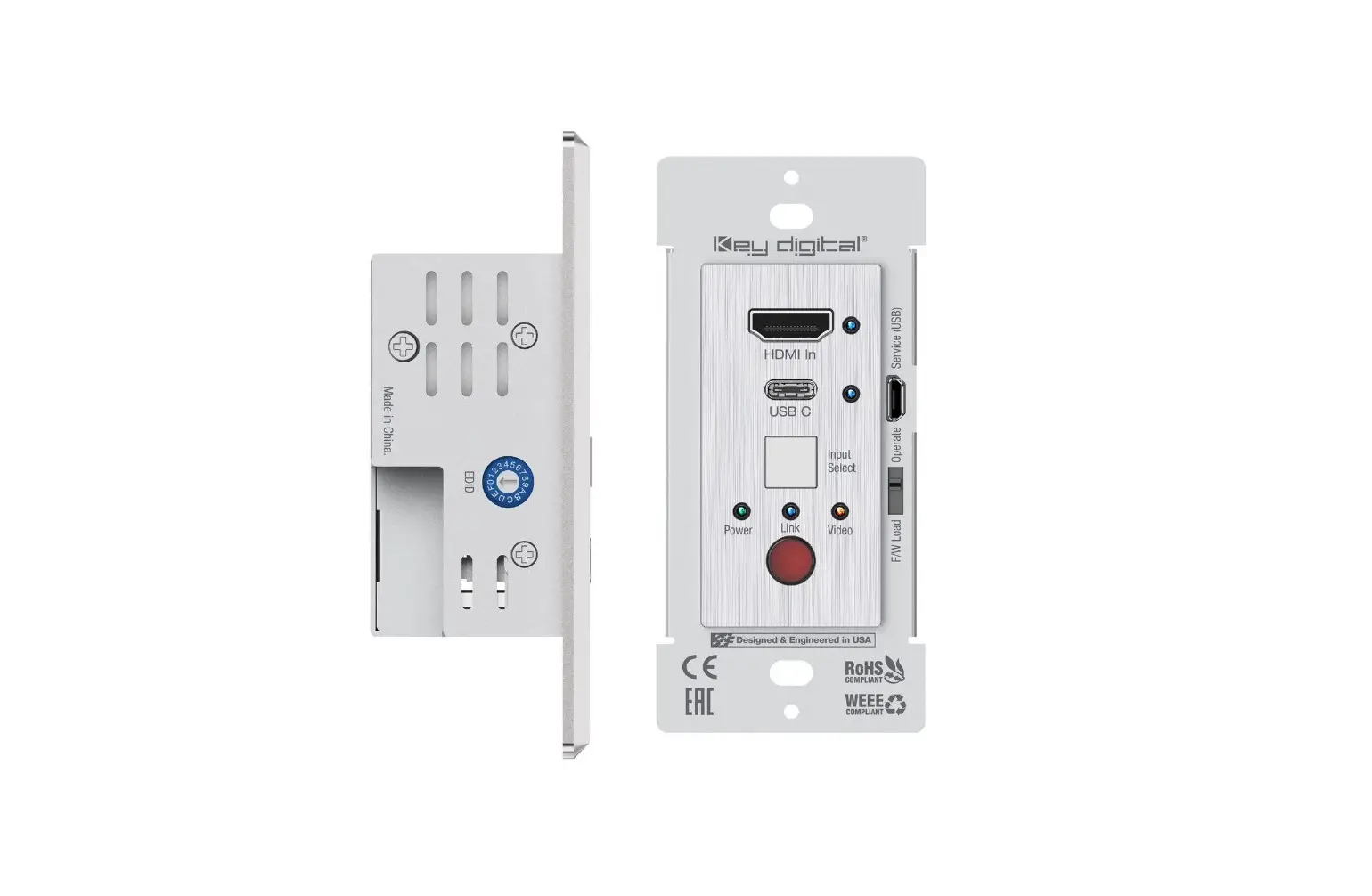 Key Digital Kd-xwps Wall Plate Extender Set User Guide