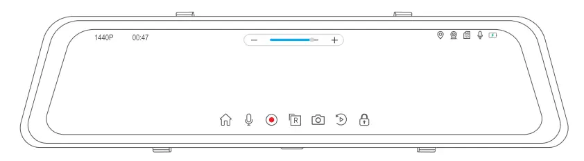 pelsee P12 Pro Mirror Dash Cam - Figure 10