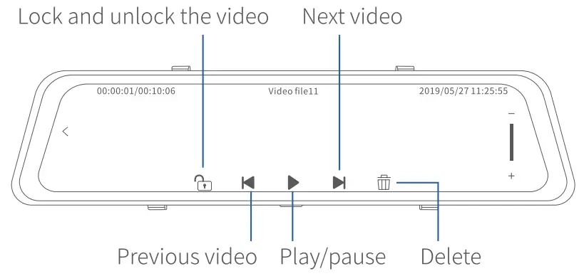 pelsee P12 Pro Mirror Dash Cam - Figure 14
