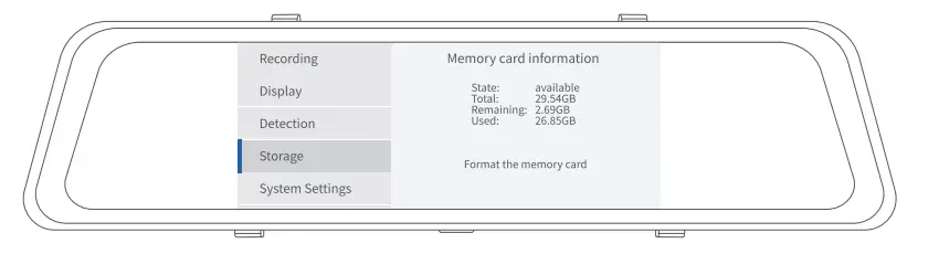 pelsee P12 Pro Mirror Dash Cam - Figure 19