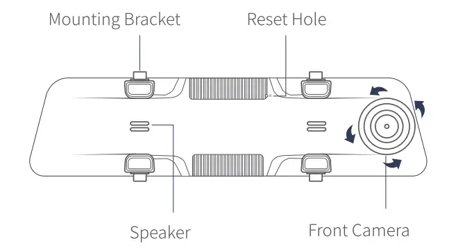 pelsee P12 Pro Mirror Dash Cam - Figure 3