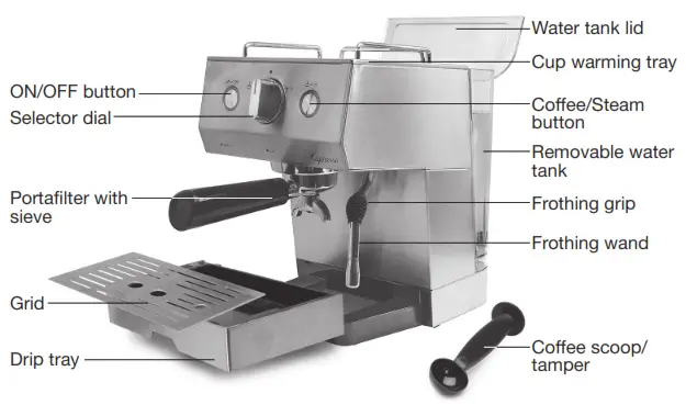 Capresso Professional Espresso & Cappuccino Machine - Fig. 1