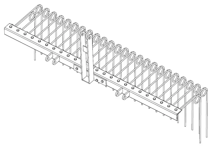 FIELD TUFF FTF-72PSR3PT 72 3pt Pine Straw Rake-Step 3