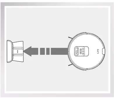 ILIFE V80 Robotic Vacuum Cleaner-Charge mode
