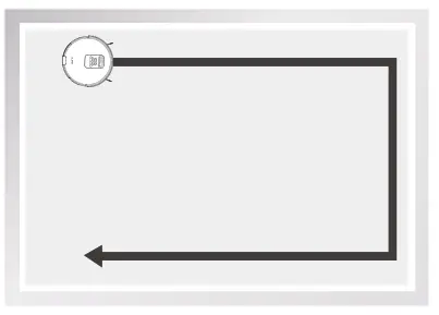 ILIFE V80 Robotic Vacuum Cleaner-Edge mode