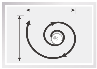 ILIFE V80 Robotic Vacuum Cleaner-Spot mode