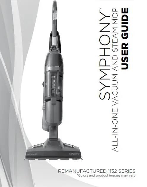 Bissell 1132 Series Symphony All-In-One Vacuum and Steam Mop - steam mop