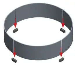 THE OUTDOOR GREATROOM Round Glass Guard - fig 1