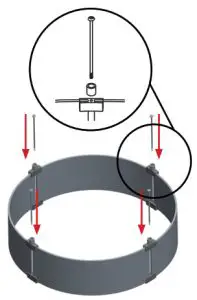 THE OUTDOOR GREATROOM Round Glass Guard - fig 3