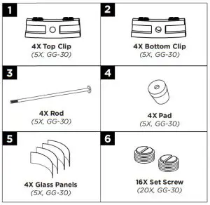 THE OUTDOOR GREATROOM Round Glass Guard - fig 6