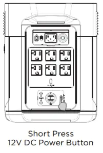 ECOFLOW B083FR3762 DELTA Max Portable Power Station -12V DC Output Port